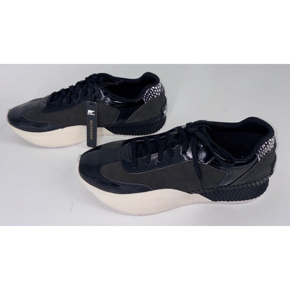 NEW Sorel Women's Ona Blvd Classic Sneakers Size 11 Waterproof Black & White NIB - Picture 3 of 13